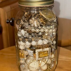 2.5lbs Mystery Vintage Jewelry Jar
